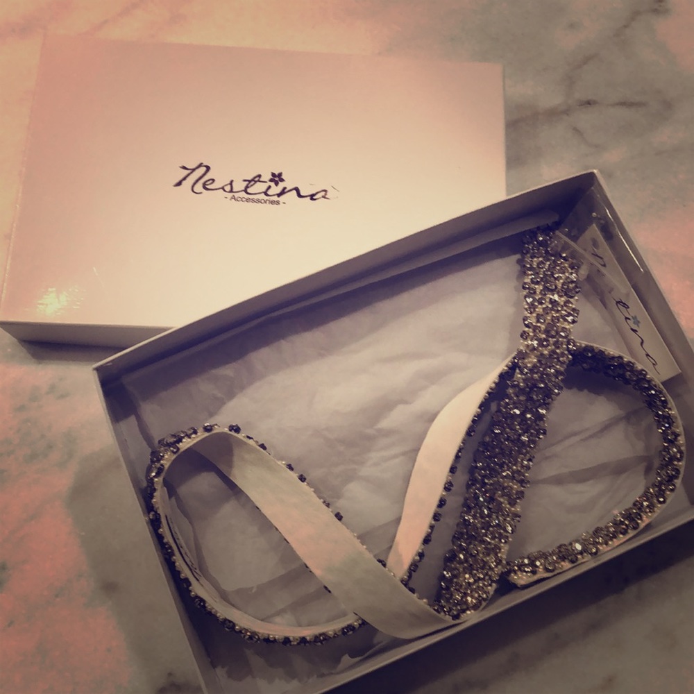 Snowfall Fitted Belt-Nestina bridal BHLDN